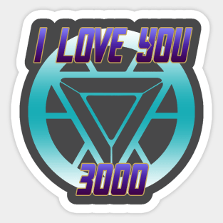 I love you 3000 Sticker